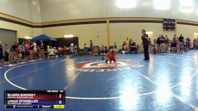 59 lbs Cons. Semi - Bladen Bokinsky, Oak Hill Wrestling Club vs Logan Sponseller, M3 Wrestling Academy