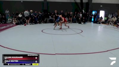 124 lbs Quarterfinal - Lillian Hulegaard, WA vs Maile Nguyen, CA