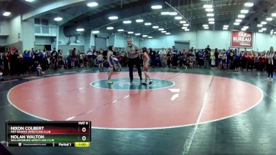 56 lbs Champ. Round 1 - Nolan Walton, Williamsburg Wrestling Club vs Nixon Colbert, Mat Sharks Wrestling Club