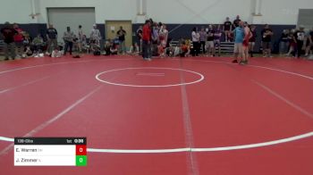 138-C lbs Round Of 16 - Evan Warren, OH vs Jadon Zimmer, IL