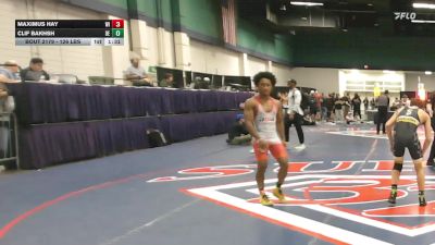 126 lbs Consi Of 64 #1 - Maximus Hay, WI vs Clif Bakhsh, DE