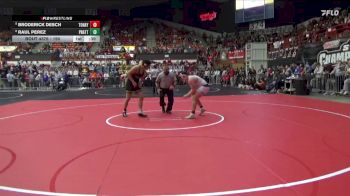 190 lbs 5th Place Match - Broderick Desch, Topeka-Hayden Hs vs Raul Perez, Pratt