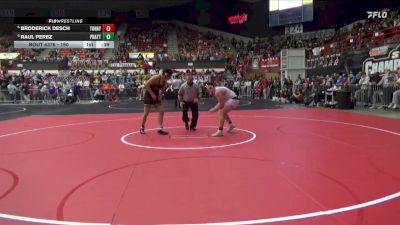 190 lbs 5th Place Match - Broderick Desch, Topeka-Hayden Hs vs Raul Perez, Pratt