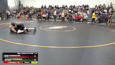 J-6 lbs Semifinal - Sage Hoisington, Ed-Co vs Jamuna McDonald, Tri-County