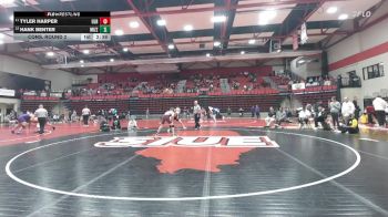 125 lbs Cons. Round 2 - Tyler Harper, Little Rock vs Hank Benter, Missouri