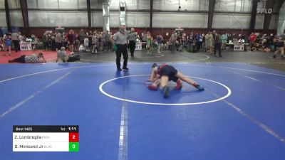 110 lbs Consi Of 8 #2 - Zack Lombreglia, Iron Horse vs Darren Miniconzi Jr, Black Sheep