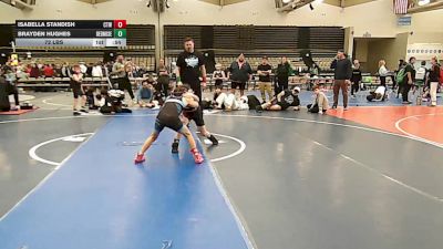 72 lbs Rr Rnd 3 - Isabella Standish, Cordoba Trained - K3 vs Brayden Hughes, RedNose Wrestling School - K3