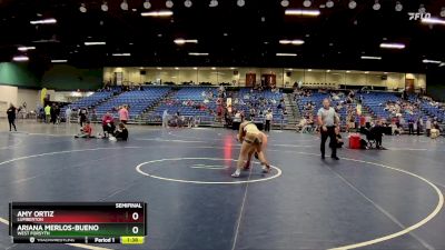 107 lbs Semifinal - Ariana Merlos-Bueno, West Forsyth vs Amy Ortiz, Lumberton