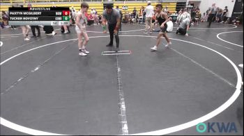85 lbs Round Of 16 - Paxtyn McGilbert, Midwest City Bombers Youth Wrestling Club vs Tucker Novotny, Cowboy Wrestling Club