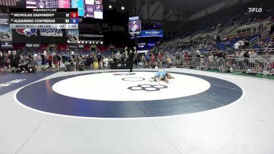 190 lbs Cons. Rd Of 16 - Nicholas Zadvinskiy, NY vs Alejandro Contreras, MO