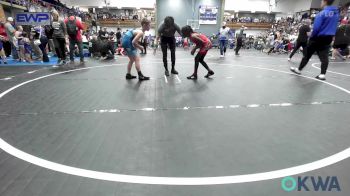 85 lbs Quarterfinal - Kaden Hughes, Del City Little League vs Blake Holzbaugh, Team Guthrie Wrestling