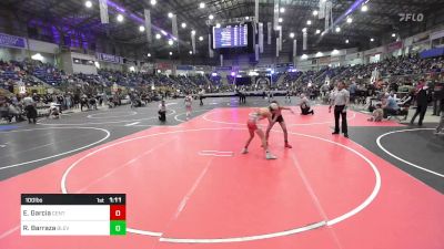 100 lbs Quarterfinal - Erik Garcia, Centauri Middle School vs Reidyn Barraza, Blevins Middle School