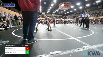 100 lbs Quarterfinal - Madden Votaw, Husky Wrestling Club vs Greysen Parnell, Harrah Little League Wrestling