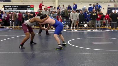 215 lbs Cons. Round 1 - Matteo Gioia, St. Peters vs Kamryn Flores, SJCI