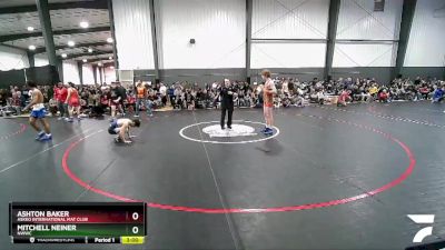 145 lbs Quarterfinal - Ashton Baker, Askeo International Mat Club vs Mitchell Neiner, NWWC