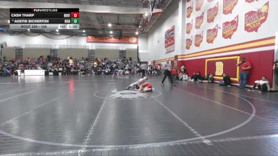 126 lbs Champ. Round 3 - Cash Tharp, Brecksville-Broadview Hts. vs Austin Bickerton, Highland