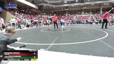 80 lbs Cons. Semi - Koleman Shultz, Parsons vs Colston Sanders, CK Young Lions