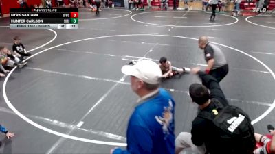 56 lbs Champ. Rd Of 16 - Hunter Carlson, Shootbox Rigby vs Dyrk Santana, 208 Badgers Wrestling Club
