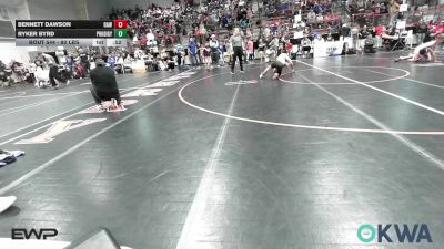 80 lbs Semifinal - Bennett Dawson, Raw Wrestling Club vs Ryker Byrd, Prodigy NDT