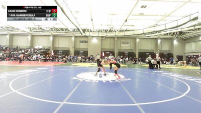 114 lbs Quarterfinal - Leah Negron, Stratford vs Ava Gamberdella, Branford