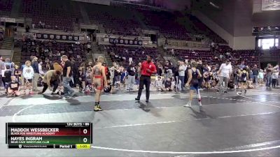 86 lbs Quarterfinal - Hayes Ingram, Bear Cave Wrestling Club vs Maddox Wessbecker, Black Fox Wrestling Academy