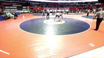 3A 190 lbs Semifinal - Ricky Ericksen, Chicago (Marist) vs Ryder Janeczko, Yorkville (H.S.)