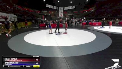 84 lbs Champ. Round 1 - Noah Espejo, Elite Force Wrestling Club vs Bane Morado, California