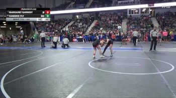 100 lbs Cons. Semi - Margaret Earnest, Jayhawk Wrestling vs Kambrie Fly, MAC
