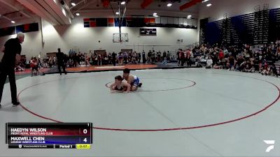 85 lbs Round 1 - Haedyn Wilson, Front Royal Wrestling Club vs Maxwell Chen, Legend Wrestling Club