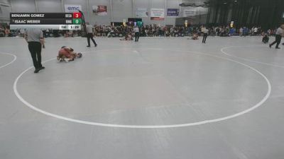 132 lbs Champ. Rd Of 32 - Isaac Weber, Ringers vs Benjamin Gomez, Bear Cave