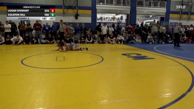 127 lbs Consy 5 - Logan Stewart, Reynolds vs Coleton Hill, Parkersburg South-WV