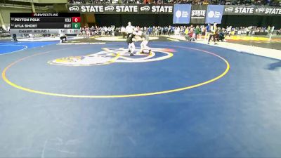 Girls 3A 100 lbs Champ. Round 1 - Peyton Polk, Kelso (Girls) vs Ayla Short, Marysville Getchell (Girls)