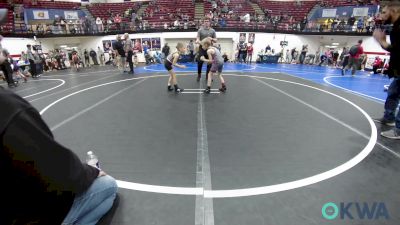 46 lbs Consi Of 16 #1 - Mark Misak, Clinton Youth Wrestling vs Greyson Sumrall, Harrah Little League Wrestling