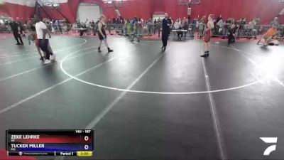 187 lbs Round 1 - Zeke Lehrke, WI vs Tucker Miller, MO