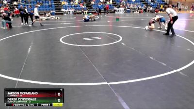 126 lbs Round 3 - Jakson McFarland, Columbus vs Derek Clydesdale, Norton Community