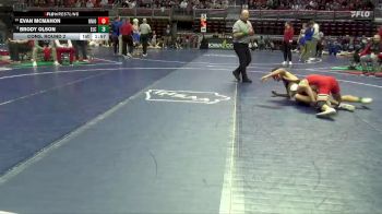 2A-132 lbs Cons. Round 2 - Evan McMahon, Union, LaPorte City vs Brody Olson, Estherville Lincoln Central
