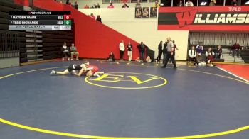 120 lbs 5th Place Match - Hayden Wade, Williamsburg vs Tess Richards, Solon