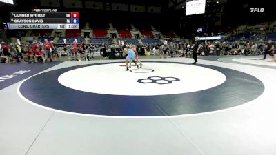 132 lbs Cons. Quarters - Conner Whitely, OH vs Grayson Davis, PA