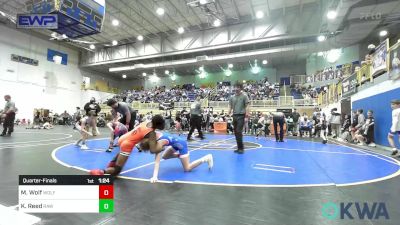 73 lbs Quarterfinal - Mackinley Wolf, Wolfpak Wrestling vs Kingston Reed, Raw Wrestling Club