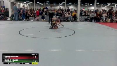 84 lbs Round 4 (10 Team) - Knight Means, Rangers WC vs Preston Dorn, ACES