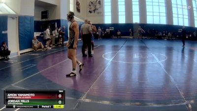 144 lbs Prelim - Jordan Mills, Appoquinimink vs Amon Yamamoto, Mercersburg Academy