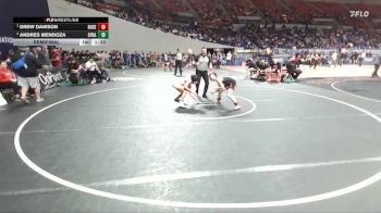 6A Boys 113 lbs Semifinal - Drew Dawson, Roseburg Boys vs Andres Mendoza, Sprague Boys