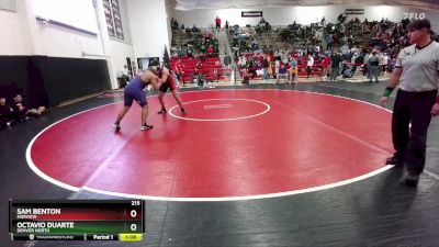 215 lbs Quarterfinal - Sam Benton, Fairview vs Octavio Duarte, Denver North