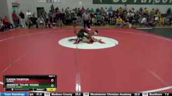 160 lbs Round 3 - Caden Thorton, Weaver vs Andrew `talan` Young, Cherokee County