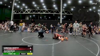 84 lbs Semis (4 Team) - Christian Worthy, Mat Assassins Black vs Paxton Bylin, Team Gotcha