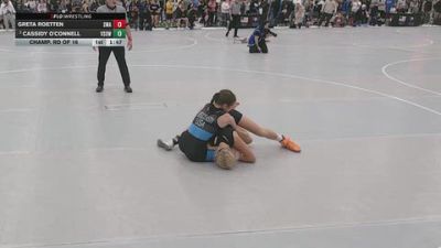105 lbs Champ. Rd Of 16 - Greta Roetten, Sebolt Wrestling Academy vs Cassidy O'Connell, Victory School Of Wrestling