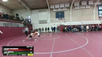 132 lbs Champ. Round 1 - Luis Bernal, Worland vs Jacob Zamarripa, Rawlins