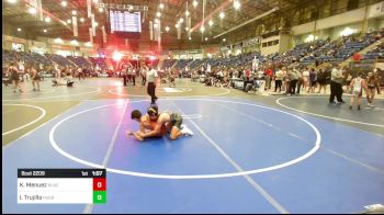 102 lbs Round Of 16 - Kyle Menuez, Black Fox Wr Acd vs Israel Trujillo, Pueblo County WC