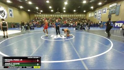 150 lbs Champ. Round 1 - Angelo Adame, Matilda Torres vs Michael Perez Jr, Oxnard