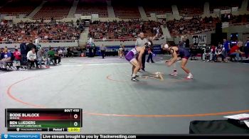 D4-165 lbs Quarterfinal - Bodie Blalock, Benson vs Ben Lueders, Northwest Christian HS